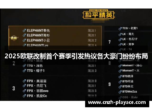 2025欧联改制首个赛季引发热议各大豪门纷纷布局 2025欧联改制首个赛季引发热议各大豪门纷纷布局